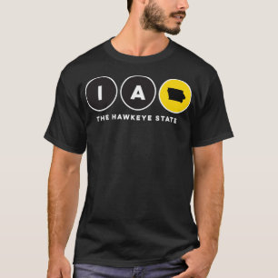 Iowa The Hawkeye State Graphic T-Shirt