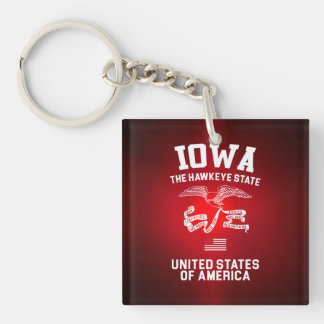 Iowa The Hawkeye State Key Ring