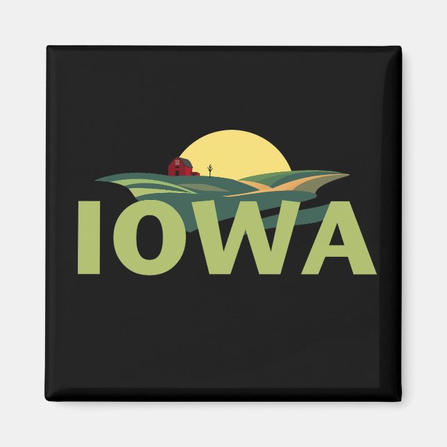 Iowa United States of America Magnet (Front)