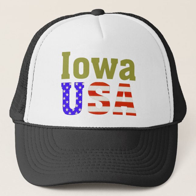 Iowa USA! Trucker Hat (Front)