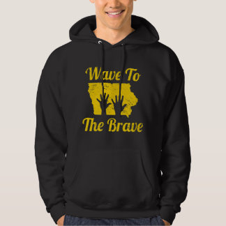 Iowa Wave to the Brave Hospital Hand Waving Hero  Hoodie