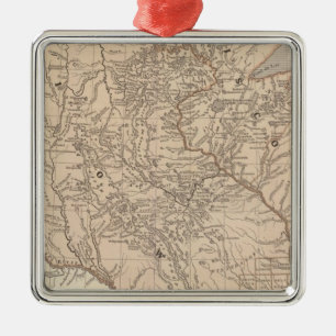 Iowa, Wisconsin Metal Tree Decoration