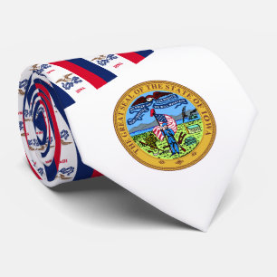 Iowan Flag & Seal, Flag of Iowa Tie