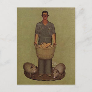 Iowa's Product by Grant Wood Postcard