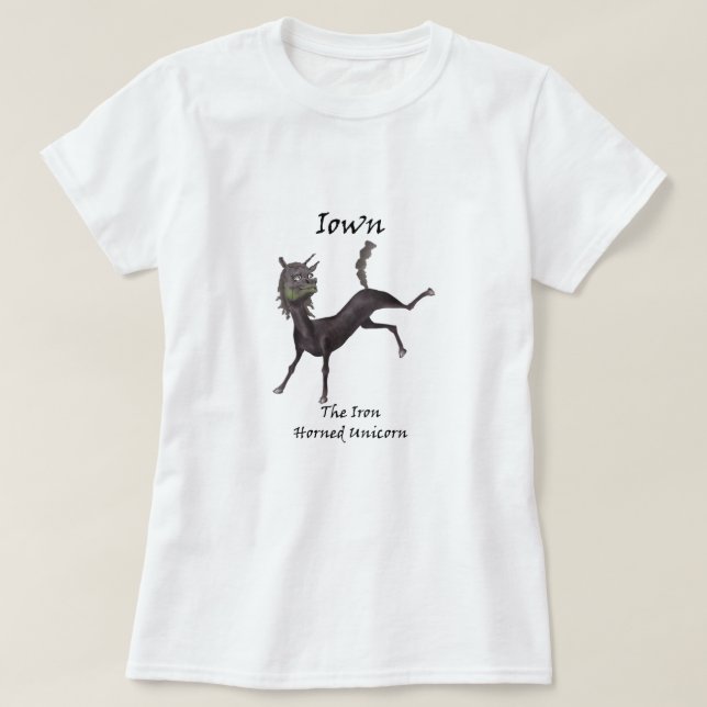 Iown The Iron-Horned Unicorn Tee-Shirt T-Shirt (Design Front)