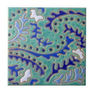 IP038 Indian Paisley Reproduction Antique Tile