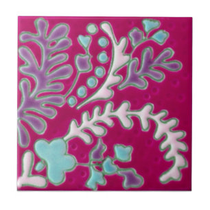 IP039 Indian Paisley Reproduction Antique Tile