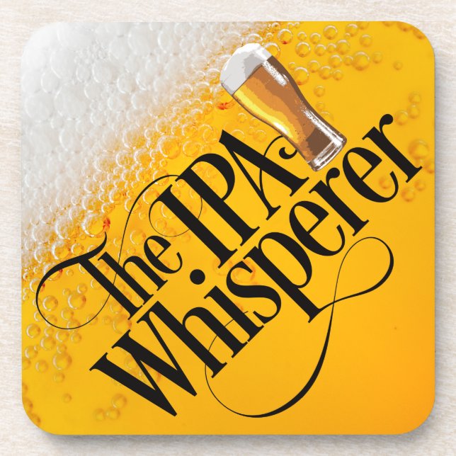 IPA Whisperer Beverage Coaster (Front)