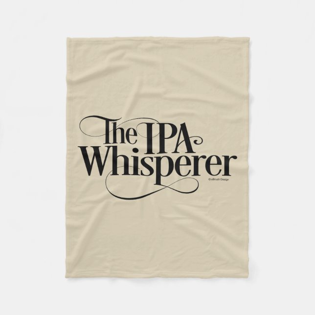 IPA Whisperer Fleece Blanket (Front)