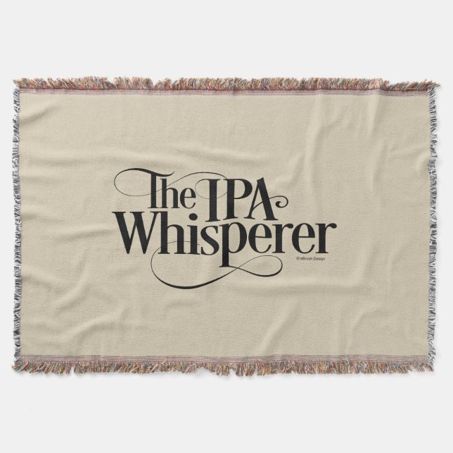 IPA Whisperer Throw Blanket (Front)