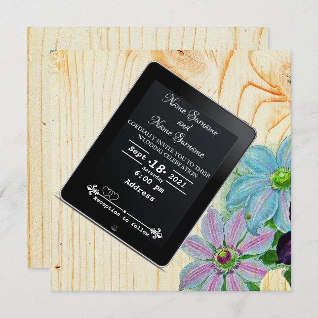 Ipad Invitation (Front/Back)