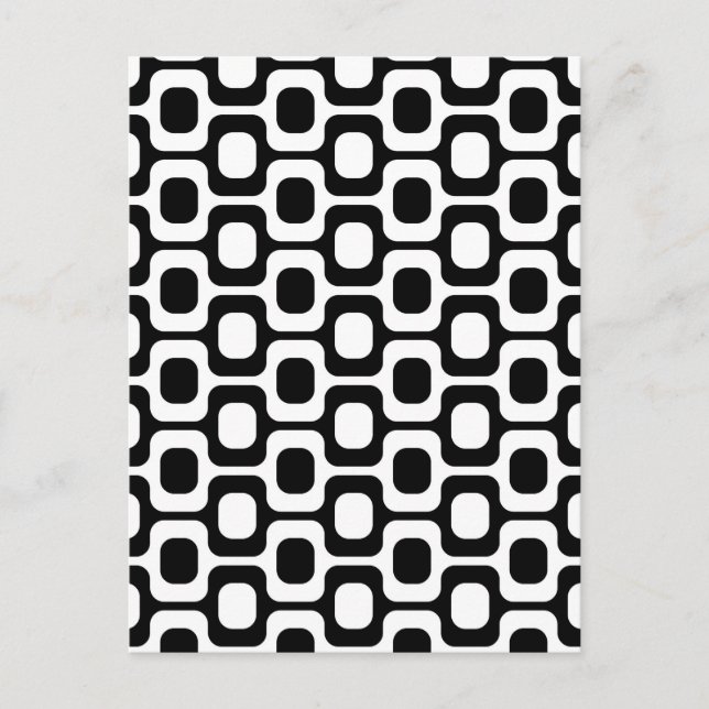 Ipanema Beach - Black and white Holiday Postcard (Front)