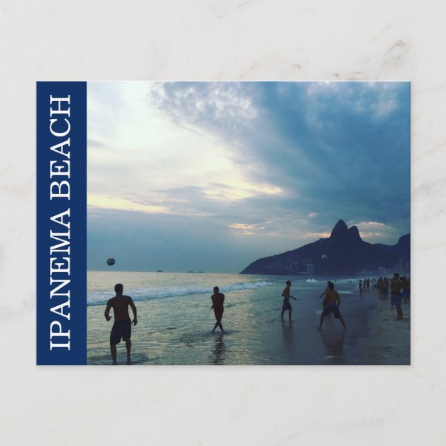 ipanema beach futbol postcard (Front)
