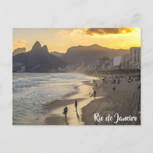 Ipanema Beach, Rio de Janeiro, Brazil Postcard