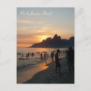 Ipanema beach, Rio de Janeiro, Brazil. Postcard