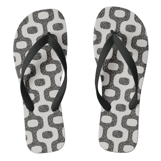 Ipanema Beach Rio de Janeiro Tile Thongs (Footbed)