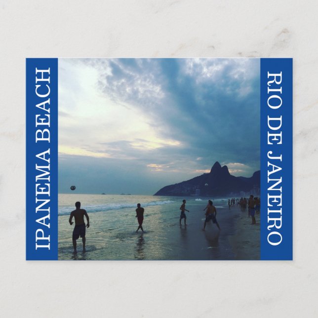 ipanema futbol sunset postcard (Front)