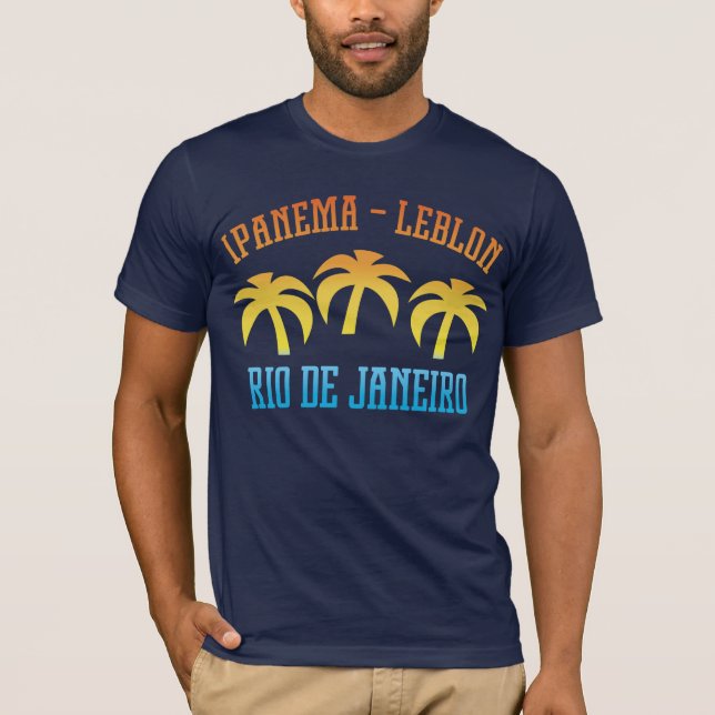 Ipanema Leblon Palms Rio T-Shirt (Front)