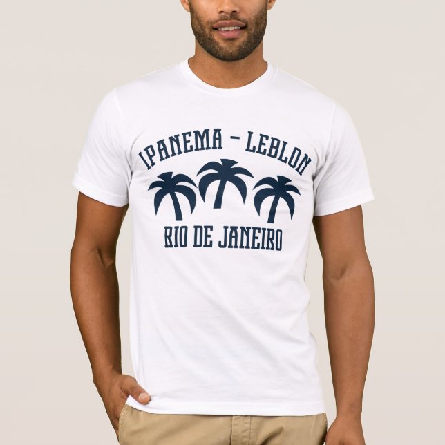 Ipanema Leblon Palms Rio T-Shirt (Front)