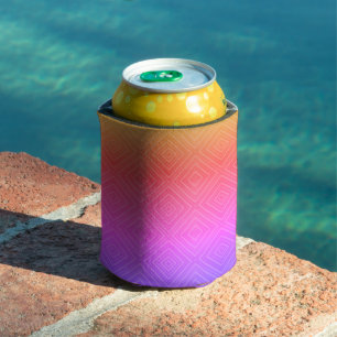 Ipanema Rainbow Hypnotic Diamond Modern Pop Art Can Cooler