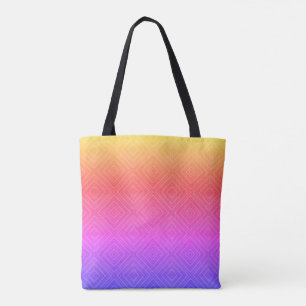 Ipanema Rainbow Hypnotic Diamond Modern Pop Art  Tote Bag