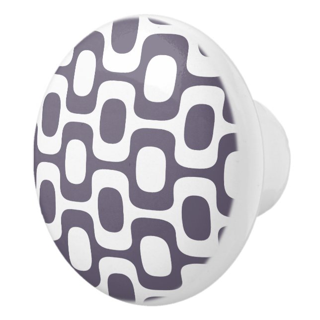 Ipanema Sidewalk Pattern, Beach Pattern, Brazil Ceramic Knob (Right)