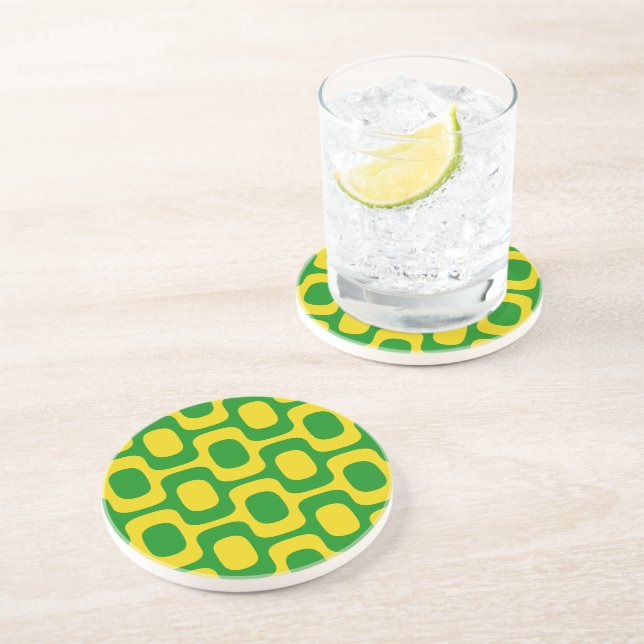 Ipanema Sidewalk Pattern, Beach Pattern, Brazil Coaster (Side)