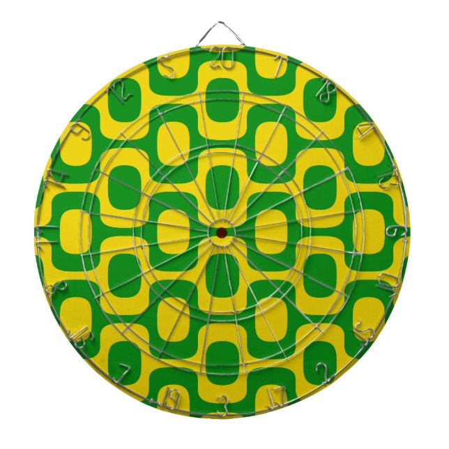 Ipanema Sidewalk Pattern, Beach Pattern, Brazil Dartboard (Front)