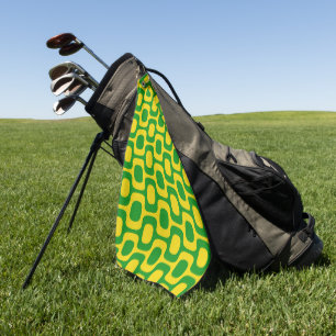 Ipanema Sidewalk Pattern, Beach Pattern, Brazil Golf Towel