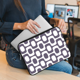 Ipanema Sidewalk Pattern, Beach Pattern, Brazil Laptop Sleeve