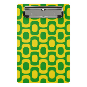 Ipanema Sidewalk Pattern, Beach Pattern, Brazil Mini Clipboard