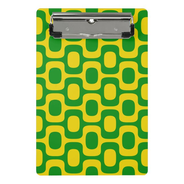 Ipanema Sidewalk Pattern, Beach Pattern, Brazil Mini Clipboard (Front)