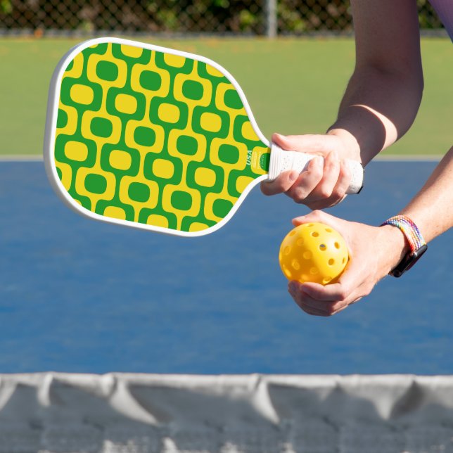 Ipanema Sidewalk Pattern, Beach Pattern, Brazil Pickleball Paddle (Insitu)