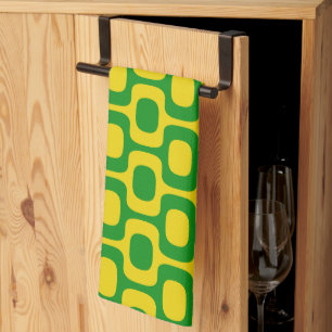 Ipanema Sidewalk Pattern, Beach Pattern, Brazil Tea Towel