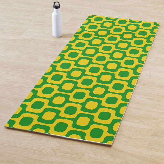 Ipanema Sidewalk Pattern, Beach Pattern, Brazil Yoga Mat (In Situ)