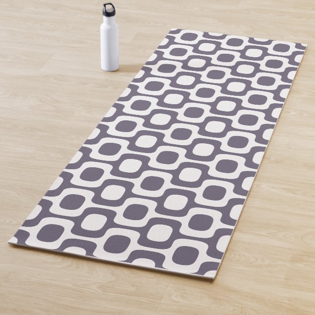 Ipanema Sidewalk Pattern, Beach Pattern, Brazil Yoga Mat (In Situ)