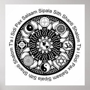 iPeace Mandala Poster