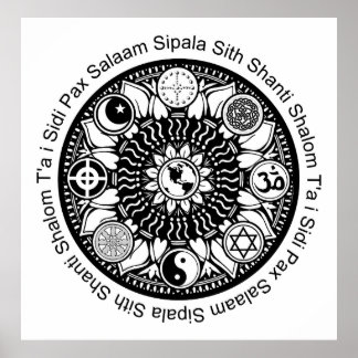 iPeace Mandala Poster