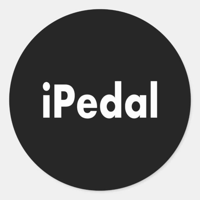 iPedal Classic Round Sticker (Front)