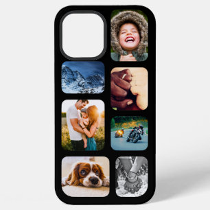 iPhone12 Max Photo Collage Template Rounded Phone iPhone 12 Pro Max Case
