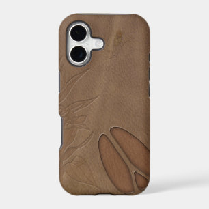 iPhone5 Masculine Deer FootPrint Leather Look