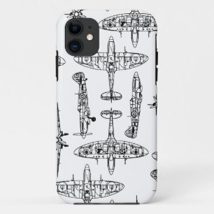 iphone5 Spitfire Military Airforce History Plane iPhone 11 Case