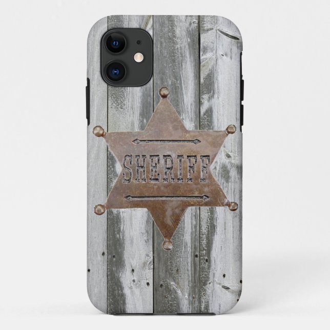 IPHONE5 VINTAGE SHERIFF BADGE CASE (Back)