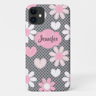 iPhone 11 Case   Daisies   Polka Dots   Hearts