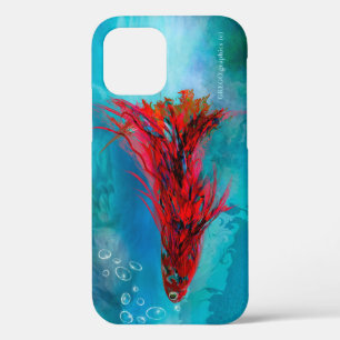 iPhone 12 Pro - a case of a Red Feathered Fish