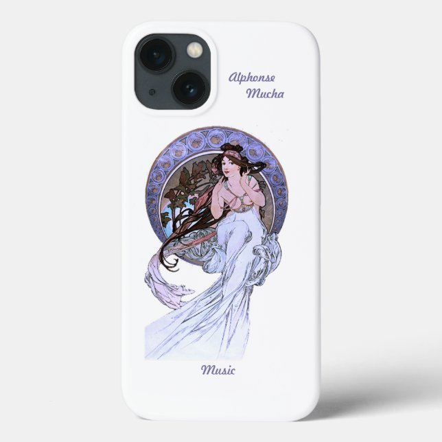 iPhone 13 case Alphonse Mucha Art Nouveau  (Back)