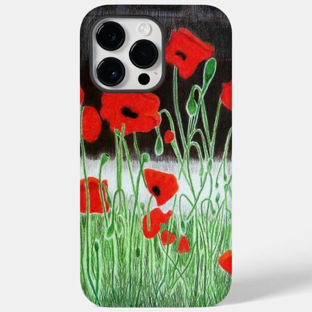 Iphone, 13 Iphone case, Poppies phone case, Nature Case-Mate iPhone Case (Back)