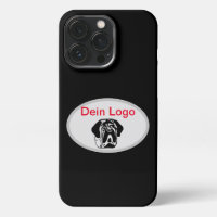 iPhone 13 Pro Case Your Image Mastiff Bulldog Logo