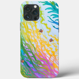 iPhone 13 Pro Max Case with Colourful Sea Grass