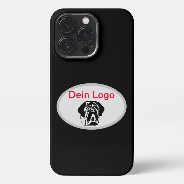iPhone 13 Pro sleeve your picture Mastiff Bulldog  iPhone Case (Back)